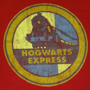 WIZARDING WORLD HARRY POTTER HOGWARTS EXPRESS OPENING TEAM - XL RED T-SHIRT L357